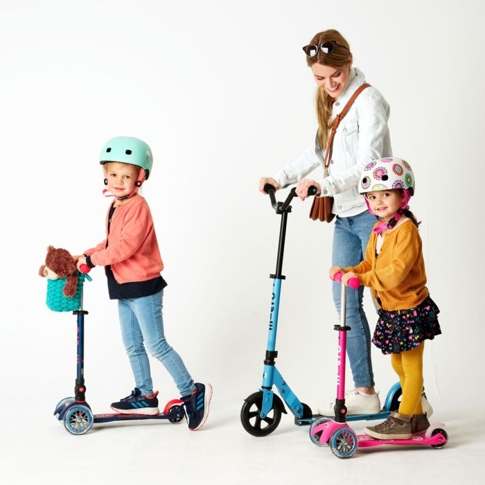 Самокат MICRO серії "Speed Deluxe" - АЛЯСКИНСЬКИЙ БЛАКИТНИЙ (складний, до 100 kg, 2-х колісний), укр, укр