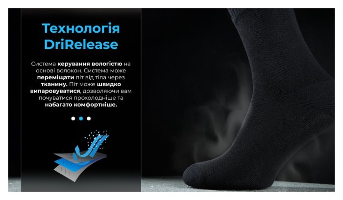 Шкарпетки водонепроникні Dexshell Ultra Thin Crew BLK, р-р M, чорний