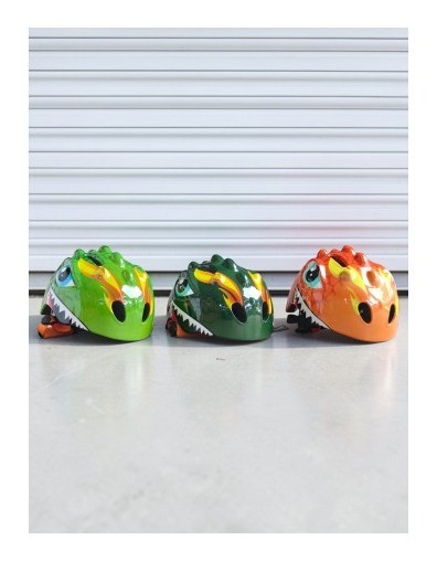 Детский защитный шлем Dino Rider для роликов, велосипеда, самоката и скейта CL-KL-02