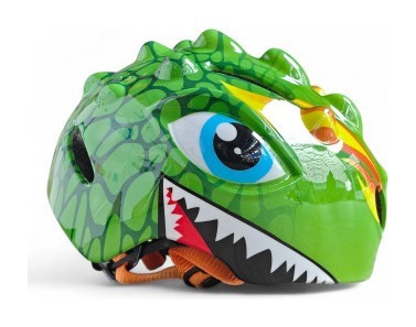 Детский защитный шлем Dino Rider для роликов, велосипеда, самоката и скейта CL-KL-02