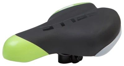 Сідло з замком 250*180 мм комфортне CPO 1433-01 чорний з зеленим