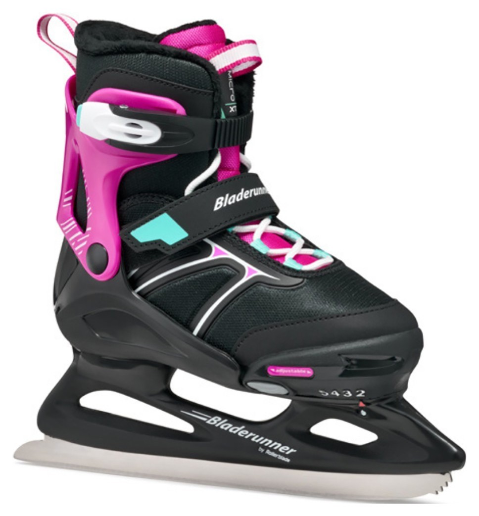 Bladerunner ледовые коньки Micro XT Ice G black-fuchsia 32-37