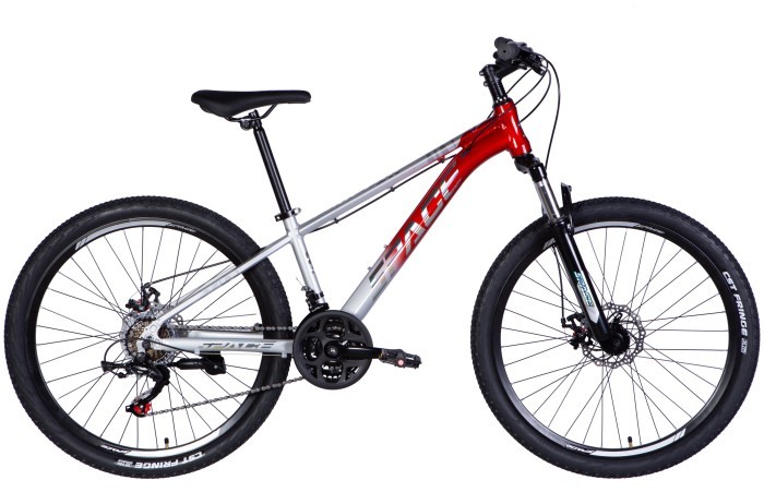 Велосипед AL 26" SPACE PHAETON DD FR рама-13" серебристо-красный 2025