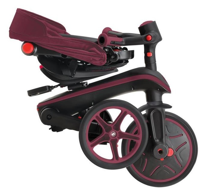 Велосипед дитячий GLOBBER серії EXPLORER TRIKE FOLDABLE 4в1, бордовий, до 20кг, 3 колеса, укр, укр