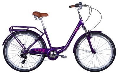 Велосипед уцінений ST 26" Dorozhnik LUX Vbr FR рама-17" сливовий 2024