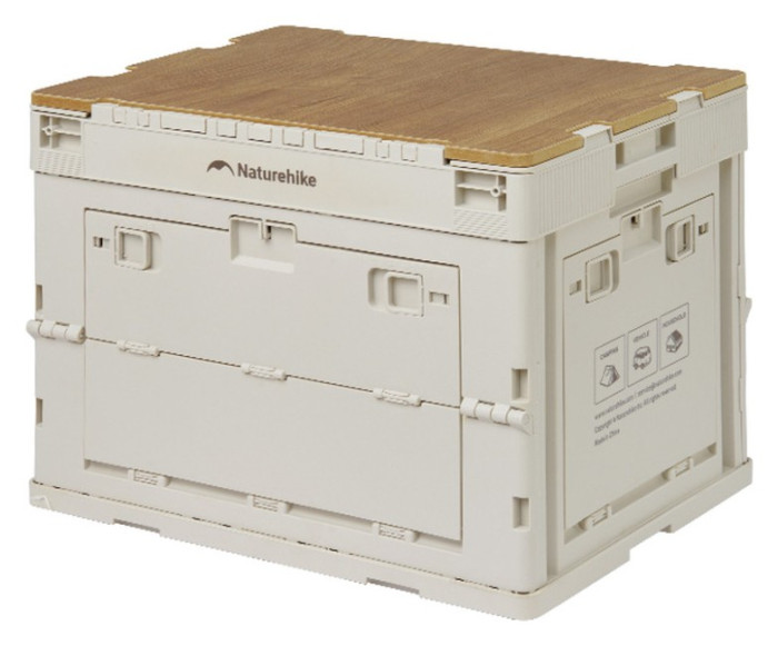 Складаний контейнер Naturehike CNK2450XB020, 23 л, бежево-сірий, укр, укр