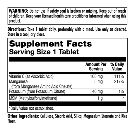 MSM 1000mg - 80 tabs