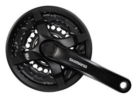 Шатун AL L170мм 28-38-48Т під квадрат чорний SHIMANO FC-TY501
