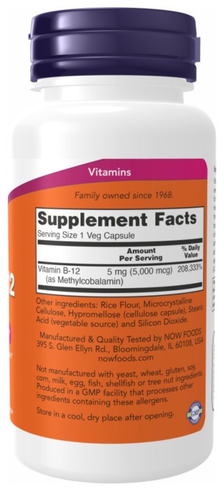 Methyl B-12 5000mcg - 90 vcaps