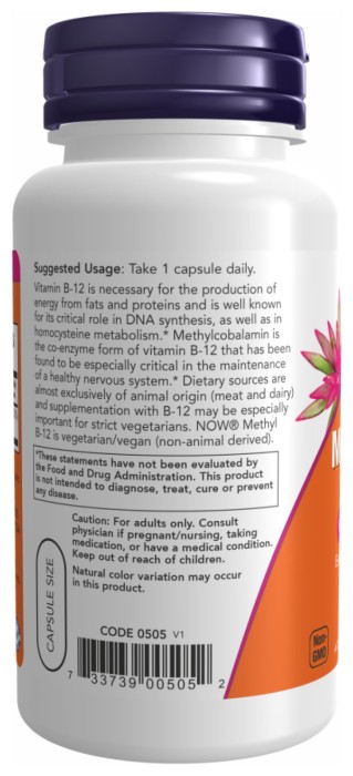Methyl B-12 5000mcg - 90 vcaps