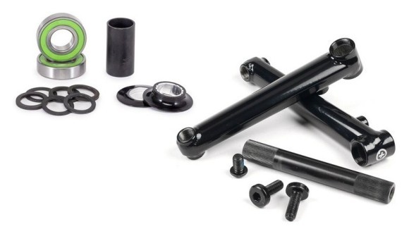 Шатуні велосипедні (комплект) Salt PRO48 165мм Black (15095010717), укр
