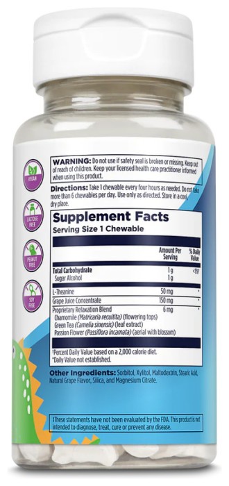 Relax-a-Saurus - 30 chewable Grape