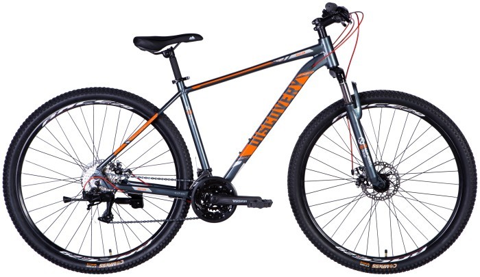 Велосипед AL 29" Discovery BASTION DD CS рама-19" серо-оранжевый 2025