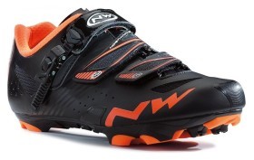 Туфли велосипедные Northwave HAMMER SRS M 40 (7.5US) Black/orange (80142003 06)