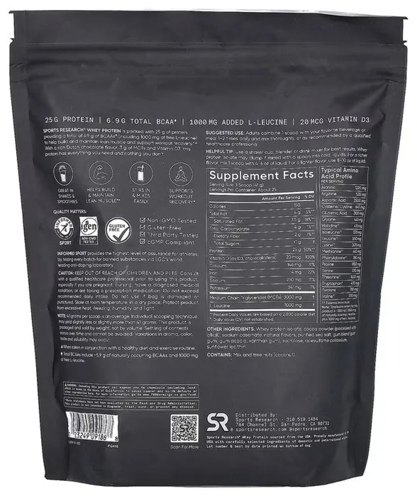Whey Protein Isolate - 1030g Chocolate