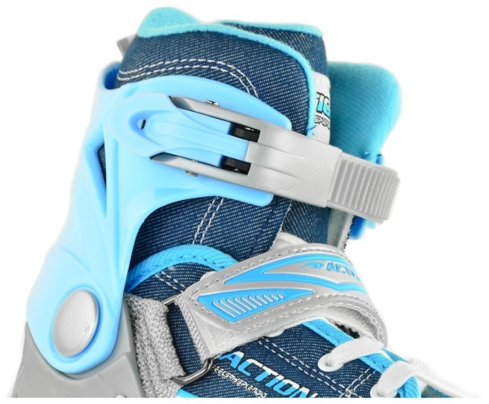 Раздвижные ролики Action KIRE/Blue/33-36