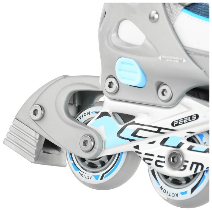 Раздвижные ролики Action KIRE/Blue/33-36