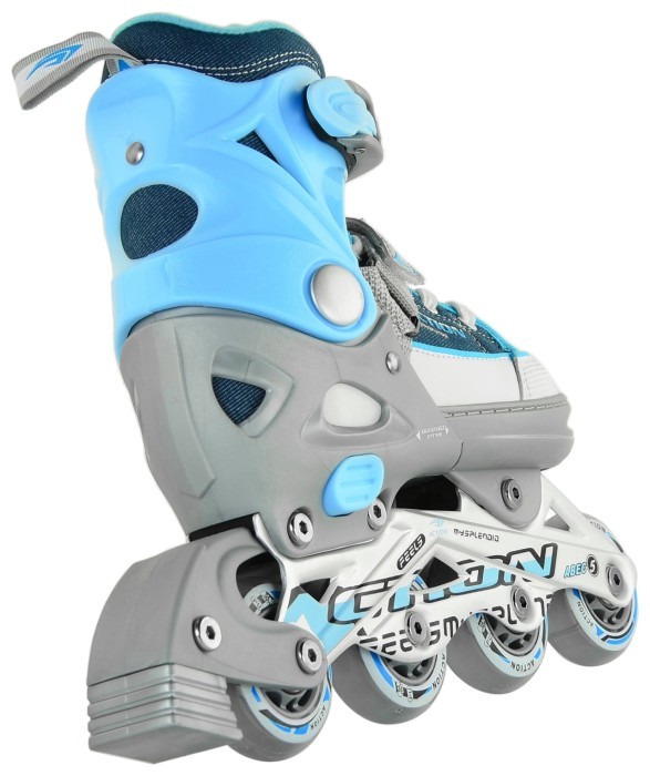 Раздвижные ролики Action KIRE/Blue/33-36