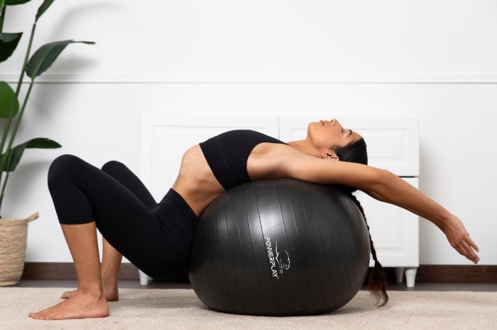 М'яч для фітнесу (фітбол) PowerPlay 4001 Ø65 cm Gymball Чорний + помпа