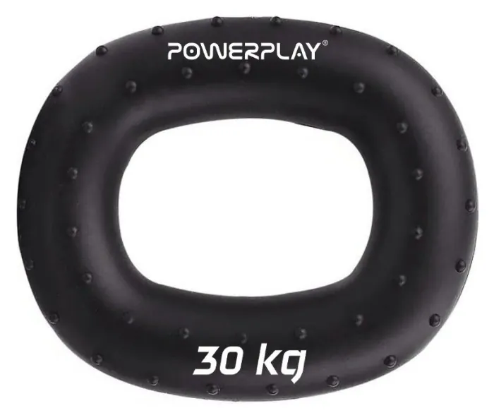 Эспандер кистевой силиконовый PowerPlay PP-4337 Hand Grip Hard 30 кг. Черный