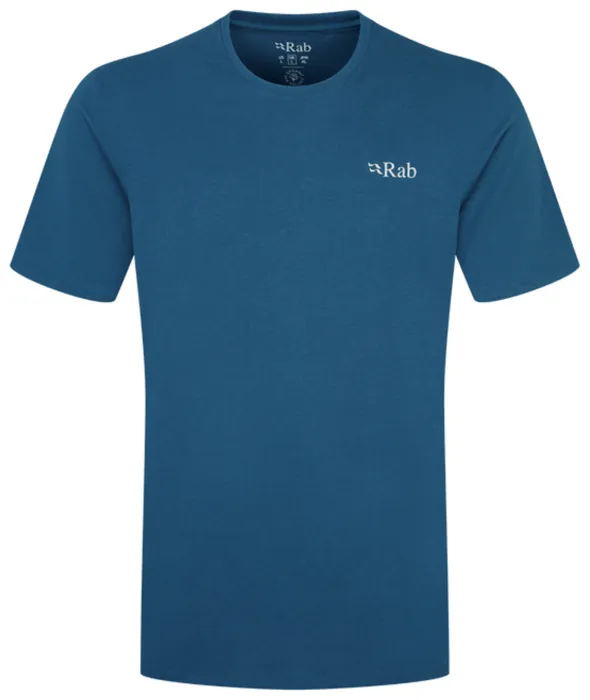 Футболка чоловіча Rab Stance Mountain Peak Tee, Tempest Blue