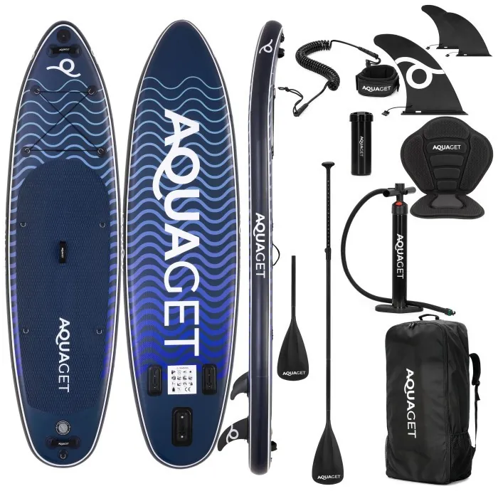 Надувная SUP доска Aquaget 320 см с веслом AQ0046 Navy Blue/Black