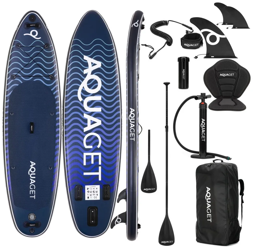 Надувна SUP дошка Aquaget 320 см з веслом AQ0046 Navy Blue/Black (LFAQ0046)
