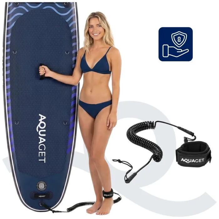 Надувная SUP доска Aquaget 320 см с веслом AQ0046 Navy Blue/Black