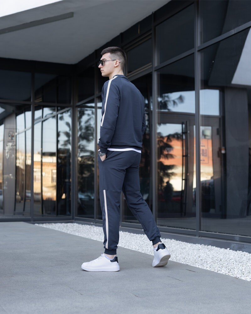 Демісезонний спортивний костюм Pobedov Black moon. Темно-сірий спортивний костюм для чоловіків