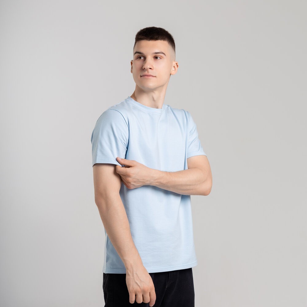 Чоловіча футболка світло-блакитна Pobedov Peremoga, укр, укр