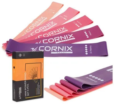 Резинки для фітнесу Cornix Mini Power Band набір 5 шт 1-20 кг XR-0046