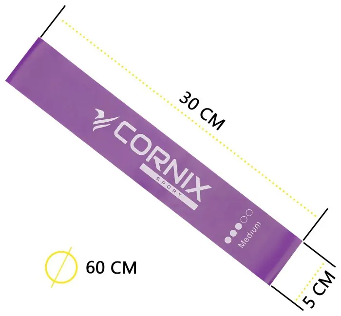 Резинки для фітнесу Cornix Mini Power Band набір 5 шт 1-20 кг XR-0046