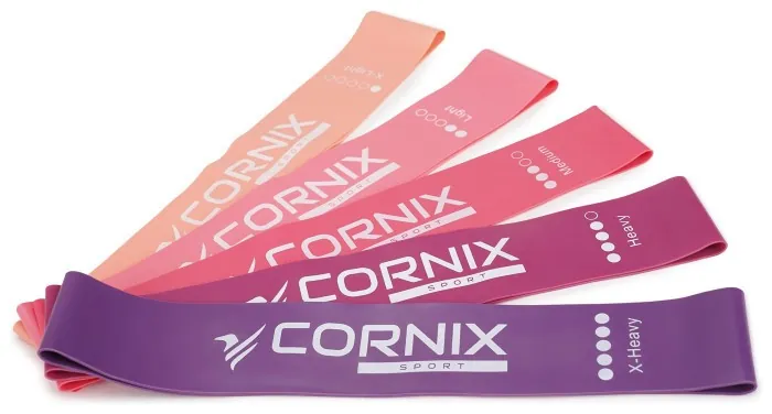 Резинки для фітнесу Cornix Mini Power Band набір 5 шт 1-20 кг XR-0046