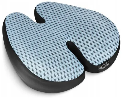 Ортопедична подушка 4FIZJO для спини 41 x 40 см Sky Blue (P-5907739318770)