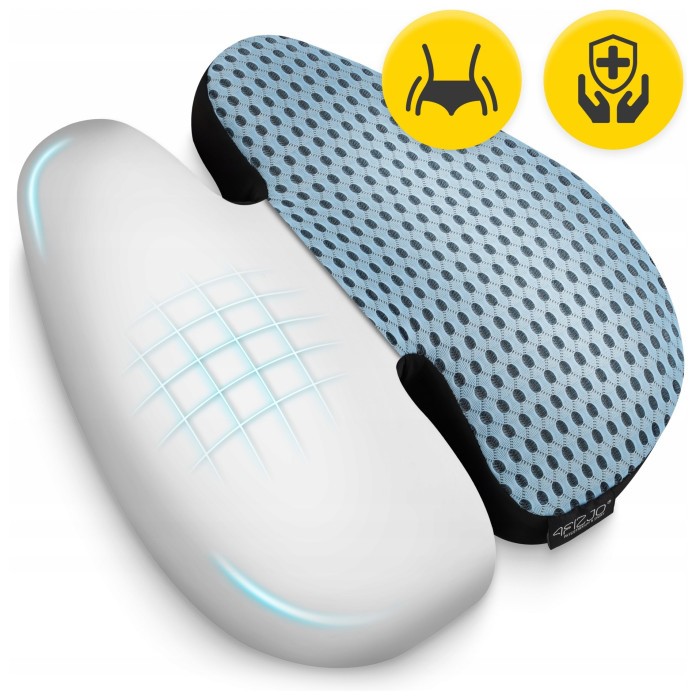 Ортопедична подушка 4FIZJO для спини 41 x 40 см Sky Blue (P-5907739318770)