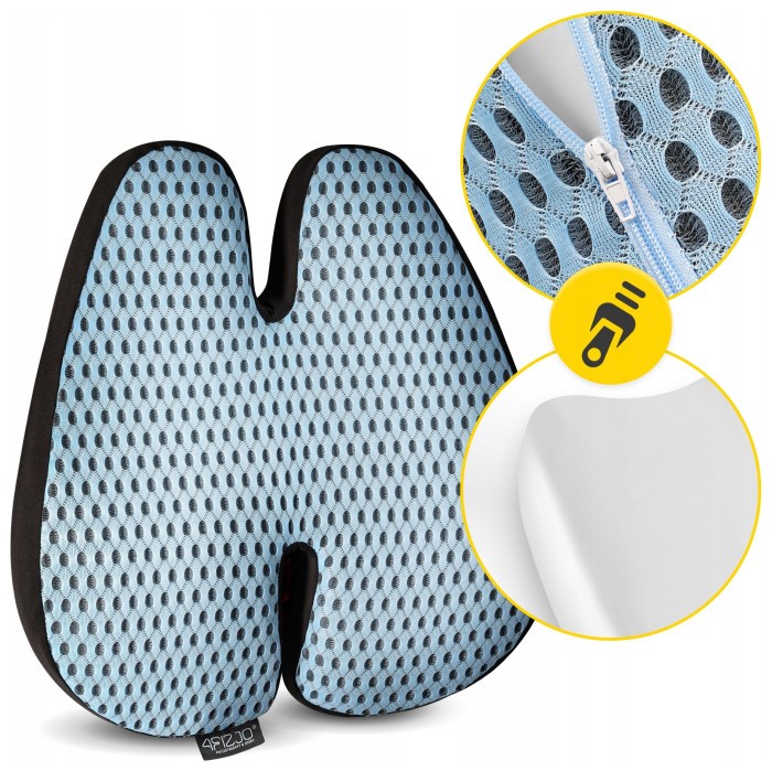 Ортопедична подушка 4FIZJO для спини 41 x 40 см Sky Blue (P-5907739318770)