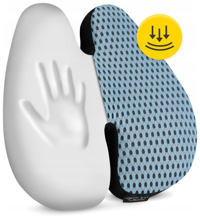 Ортопедична подушка 4FIZJO для спини 41 x 40 см Sky Blue (P-5907739318770)