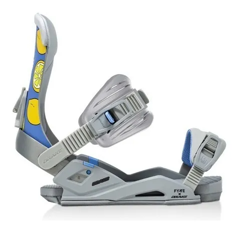 Кріплення для сноуборду Drake RELOAD FYVE L/XL Citrus/grey/blue (71122046) (L/XL blue, citrus, grey)