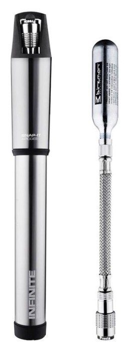 Насос велосипедний Birzman Infinite Apogee MTB / ручний / 90psi / сірий / сумісний з CO2, укр, укр