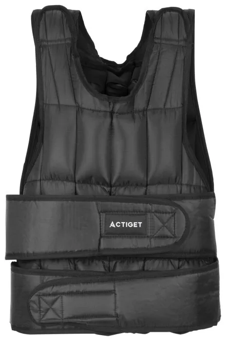 Жилет-обважнювач для тренувань Actiget 20 кг зі змінною вагою ACT0123 Black