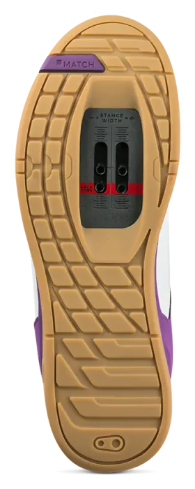 Веловзуття CrankBrothers SHOES MALLET LACE WHITE / PURPLE - GUM OUTSOLE - BERNARD KERR 9.0