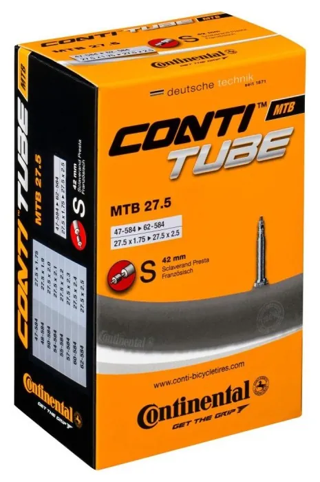 Камера Continental MTB 27.5", 47-584->62-584, S42, 230 г