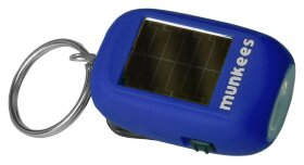 Munkees 1101 брелок-фонарик Mini Solar-Dynamo Flashlight dark blue