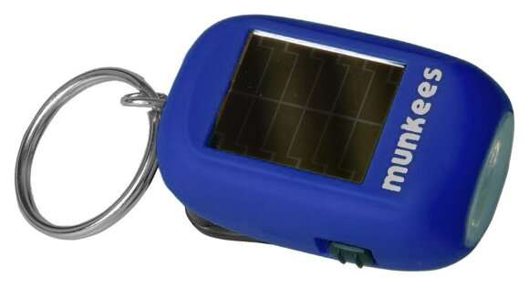 Munkees 1101 брелок-фонарик Mini Solar-Dynamo Flashlight dark blue