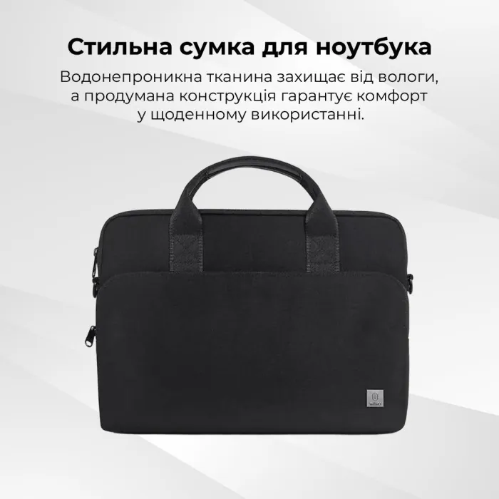 Комплект 3 в 1 (сумка, миша, килимок) WIWU 15.6" Genius Combo Set Black