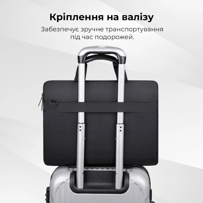 Комплект 3 в 1 (сумка, миша, килимок) WIWU 15.6" Genius Combo Set Black