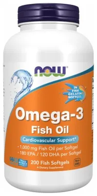 Omega-3 FO 1000mg 180/120 Fish Gelatin - 200 sgels