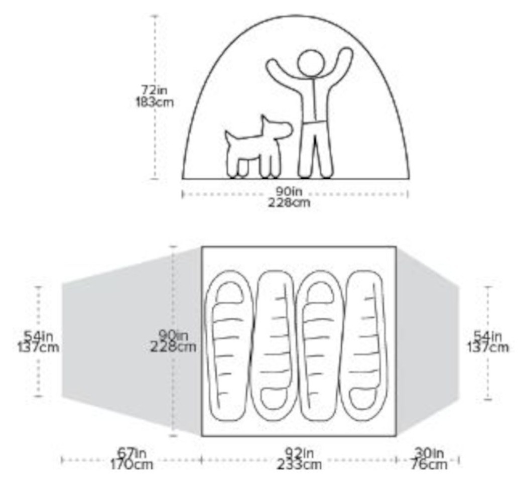 Намет Big Agnes Bunk House 4 (2022), укр, укр