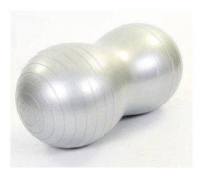 Мяч для фитнеса EasyFit Peanut 45х90 см серый (фитбол орех-арахис)