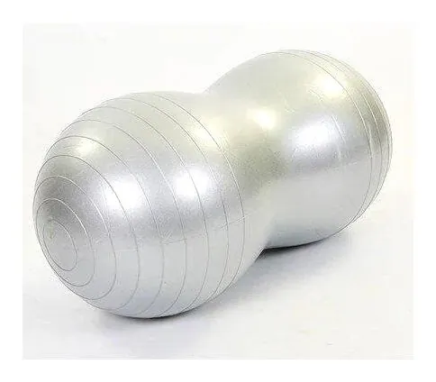 М'яч для фітнеса EasyFit Peanut 45х90 см сірий (фітбол горіх-арахіс) (EFIT_EF-3022-GY)